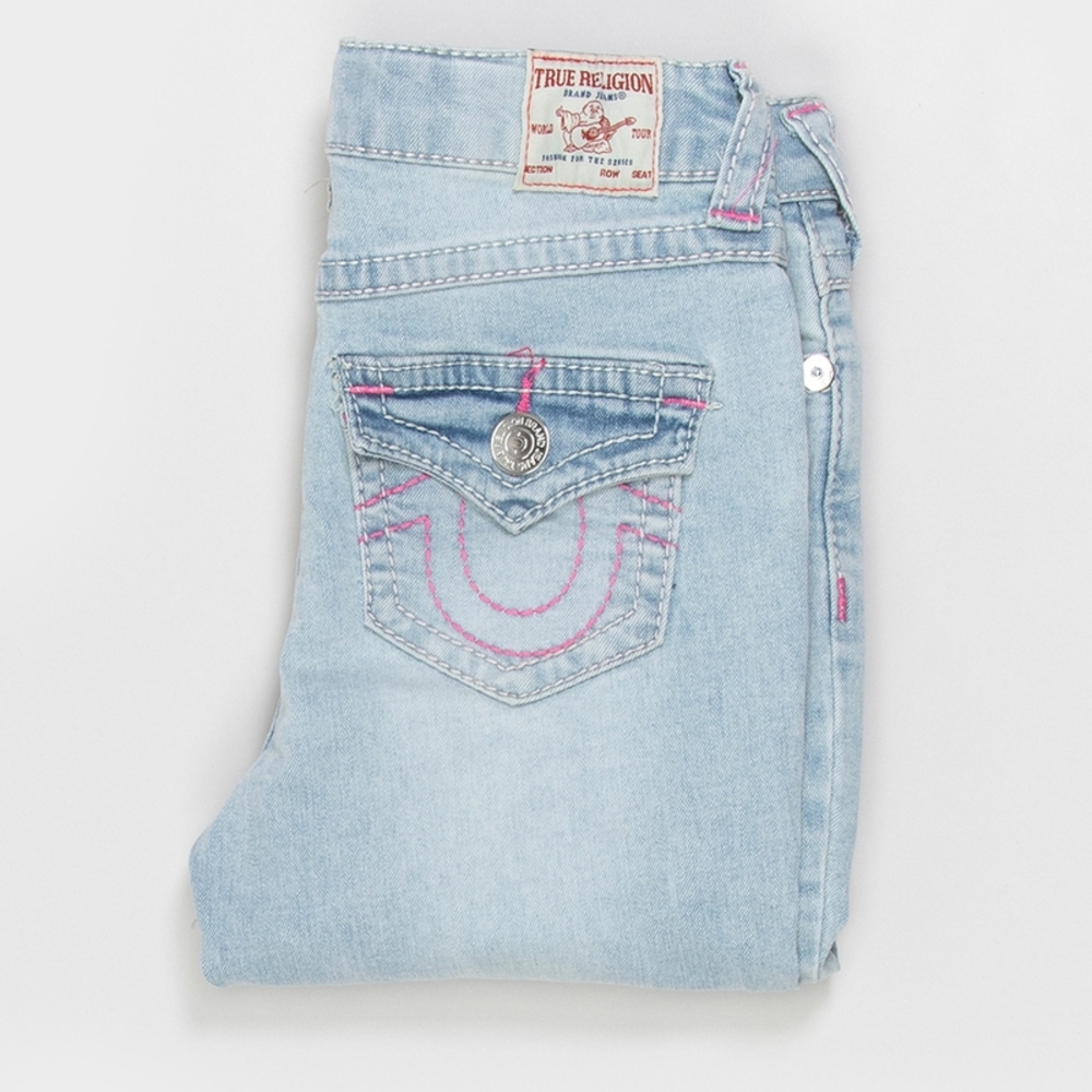True Religion Joey Hi Rise Flares Sz16 Girls